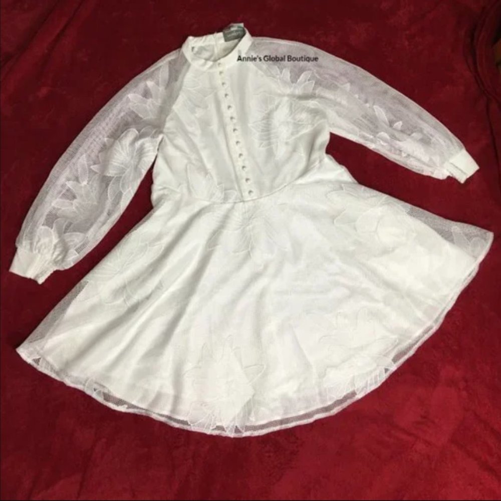 NWT Anthropologie Mare Mare Sabine Embroidered Mini Dress XS - Picture 14 of 16